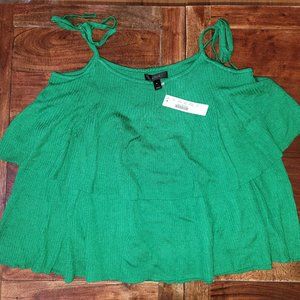 J. Crew Off Shoulder Ribbed Blouse